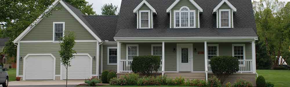 New siding on a house