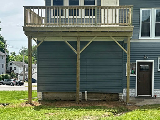 a house with a deck installation in valparaiso indiana