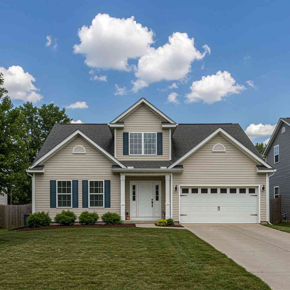 a house in northwest indiana after a boone grove roofing company completed a roof replacement