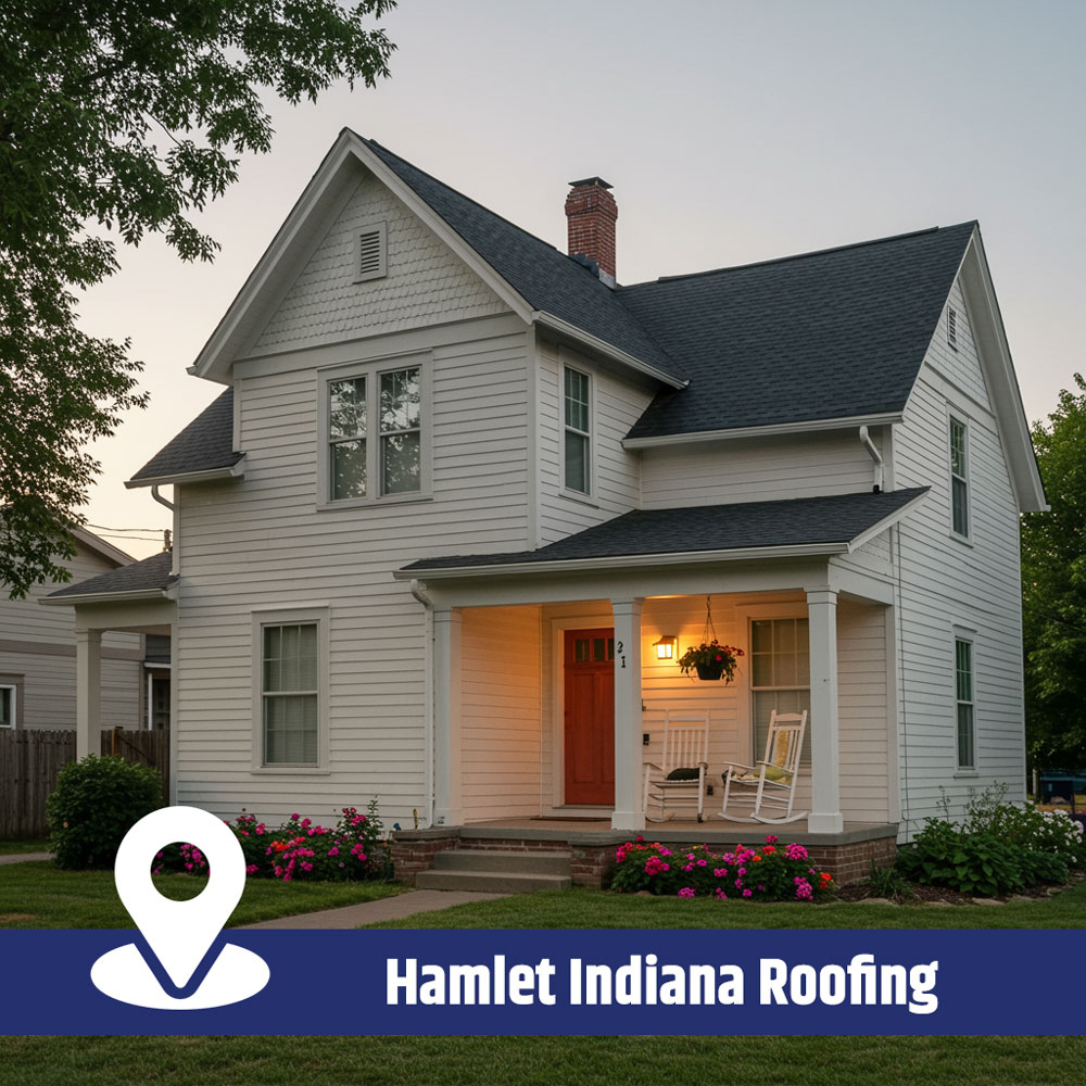 hamlet roofing company repairs roof of house in hamlet indiana